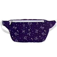 Vector Seamless Dark Zodiac Sign Star Symbol Pattern Waist Bag  by Grandong