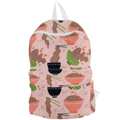 Japanese Street Food Soba Noodle In Bowl Pattern Foldable Lightweight Backpack by Grandong