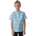 Dentist Blue Seamless Pattern Kids  Short Sleeve Shirt View1