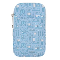 Dentist Blue Seamless Pattern Waist Pouch (small) by Grandong