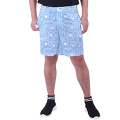 Dentist Blue Seamless Pattern Men s Pocket Shorts by Grandong