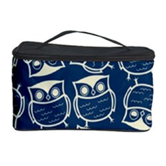 Cute Seamless Owl Background Pattern Cosmetic Storage Case by Grandong