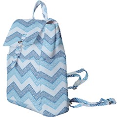 Seamless Pattern Of Cute Summer Blue Line Zigzag Buckle Everyday Backpack by Grandong