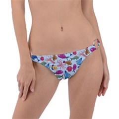 Sea Creature Themed Artwork Underwater Background Pictures Ring Detail Bikini Bottoms by Grandong