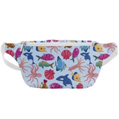 Sea Creature Themed Artwork Underwater Background Pictures Waist Bag  by Grandong