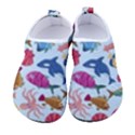 Sea Creature Themed Artwork Underwater Background Pictures Men s Sock-Style Water Shoes View1