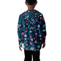 Variety Of Fish Illustration Turtle Jellyfish Art Texture Kids  Hooded Windbreaker View2