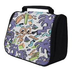 Purple Orange Green Blue Cartoon Full Print Travel Pouch (small)