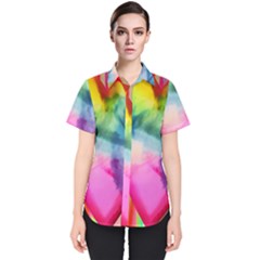 Heart Design Women s Short Sleeve Shirt