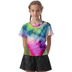 Heart Design Kids  Front Cut Tee