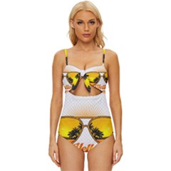 Images (32) Knot Front One-piece Swimsuit