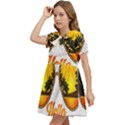 Images (32) Kids  Bow Tie Puff Sleeve Dress View3