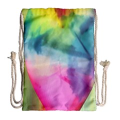 Heart Design Drawstring Bag (large)