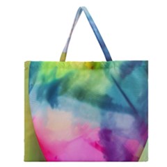 Heart Design Zipper Large Tote Bag