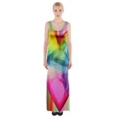 Heart Design Thigh Split Maxi Dress by Trending