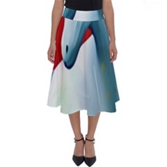 Unicorn Design Perfect Length Midi Skirt