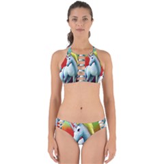 Unicorn Design Perfectly Cut Out Bikini Set by Trending