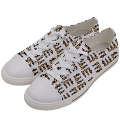 Sketchy Bear Kiddos Men s Low Top Canvas Sneakers by dflcprintsclothing