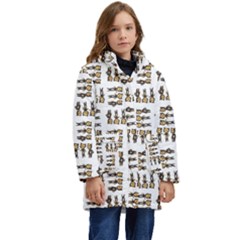 Sketchy Bear Kiddos Kids  Hooded Longline Puffer Jacket