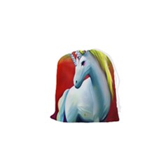 Unicorn Design Drawstring Pouch (xs)