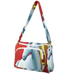 Unicorn Design Front Pocket Crossbody Bag by Trending