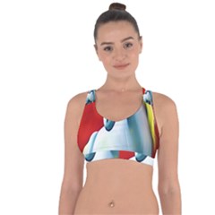 Unicorn Design Cross String Back Sports Bra by Trending