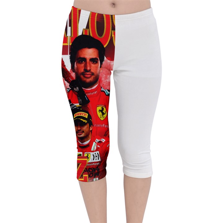 Carlos Sainz Velvet Capri Leggings 