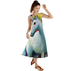 Unicorn Design Summer Maxi Dress by Trending