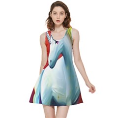 Unicorn Design Inside Out Reversible Sleeveless Dress