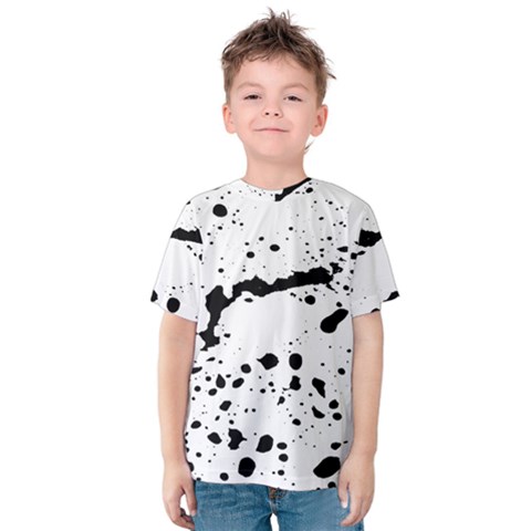 Monochrome Mirage  Kids  Cotton Tee by dflcprintsclothing