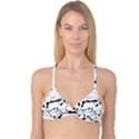 Monochrome Mirage  Reversible Tri Bikini Top View1