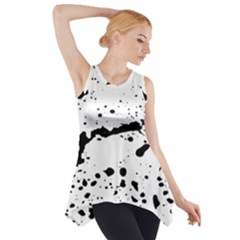 Monochrome Mirage  Side Drop Tank Tunic by dflcprintsclothing