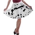 Monochrome Mirage  A-line Skater Skirt View1