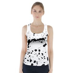 Monochrome Mirage  Racer Back Sports Top