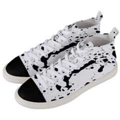 Monochrome Mirage  Men s Mid-top Canvas Sneakers by dflcprintsclothing