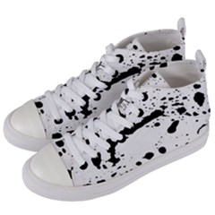 Monochrome Mirage  Women s Mid-top Canvas Sneakers by dflcprintsclothing