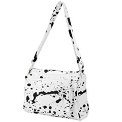 Monochrome Mirage  Front Pocket Crossbody Bag