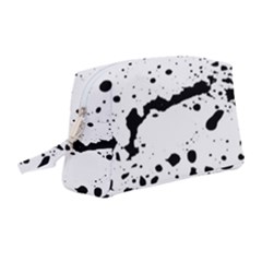 Monochrome Mirage  Wristlet Pouch Bag (medium) by dflcprintsclothing