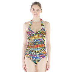 Supersonic Sunblast Halter Swimsuit