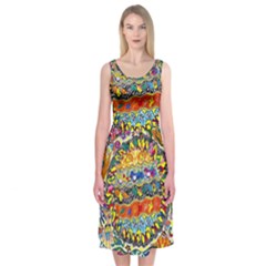 Supersonic Sunblast Midi Sleeveless Dress