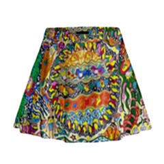 Supersonic Sunblast Mini Flare Skirt by chellerayartisans