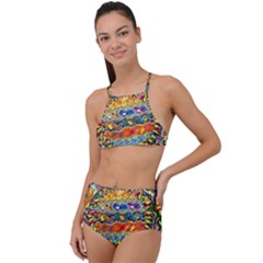 Supersonic Sunblast Halter Tankini Set by chellerayartisans