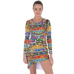 Supersonic Sunblast Asymmetric Cut-out Shift Dress