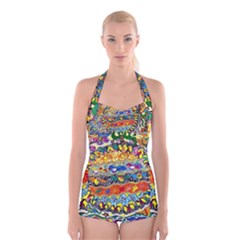 Supersonic Sunblast Boyleg Halter Swimsuit 