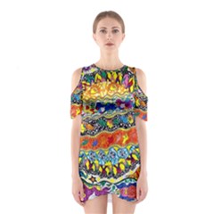 Supersonic Sunblast Shoulder Cutout One Piece Dress