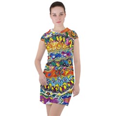 Supersonic Sunblast Drawstring Hooded Dress