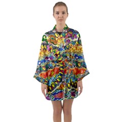 Supersonic Sunblast Long Sleeve Satin Kimono