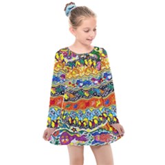 Supersonic Sunblast Kids  Long Sleeve Dress