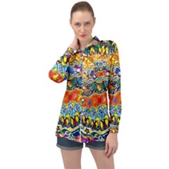 Supersonic Sunblast Long Sleeve Satin Shirt