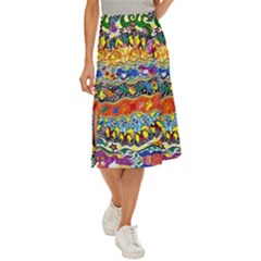 Supersonic Sunblast Midi Panel Skirt